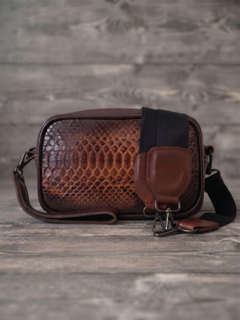 BANDOLERA CABALLERO PITÓN ENTINTADO