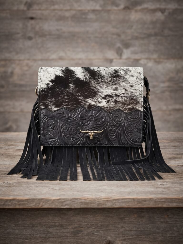 BOLSO DAMA DOBLE PELO CON BARBA