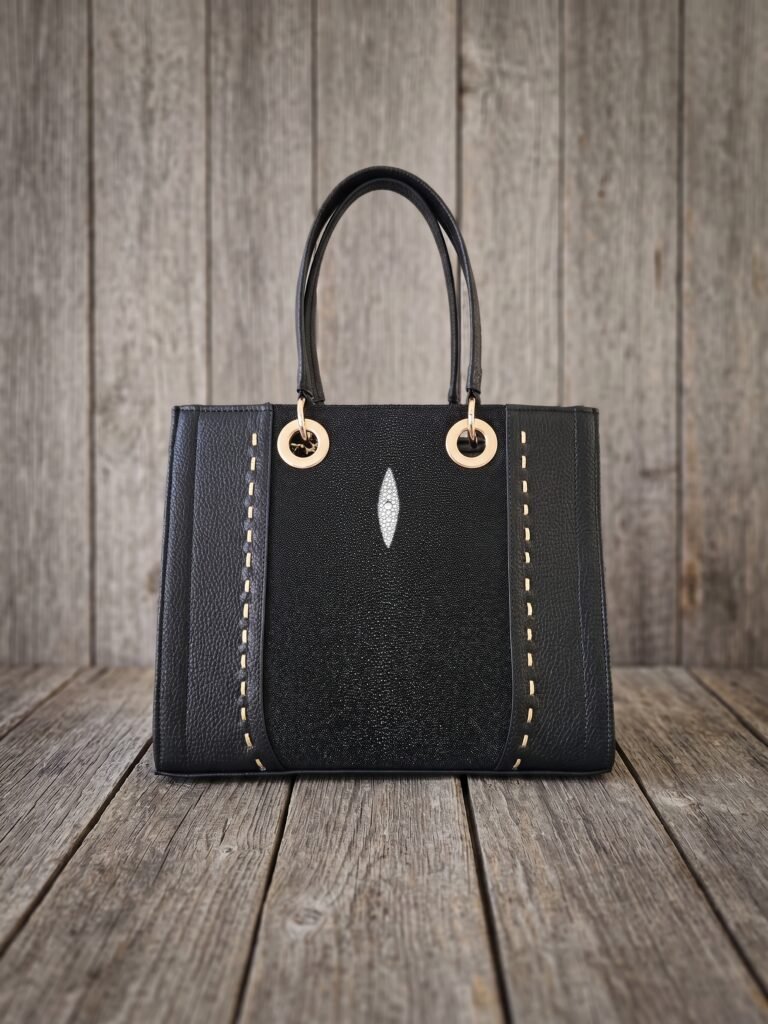 BOLSO DAMA OJILLO MANTARRAYA NEGRO